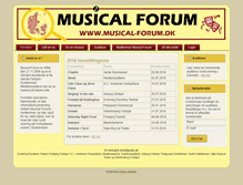 Tablet Screenshot of musical-forum.dk